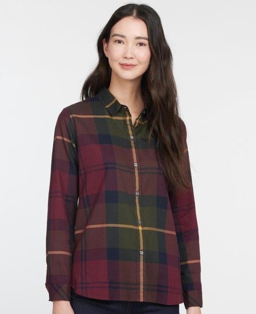 W's Moorland Shirt Elderberry Check, view: 2