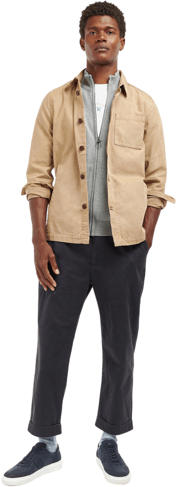 M's Washed Overshirt Washed Stone, view: 1