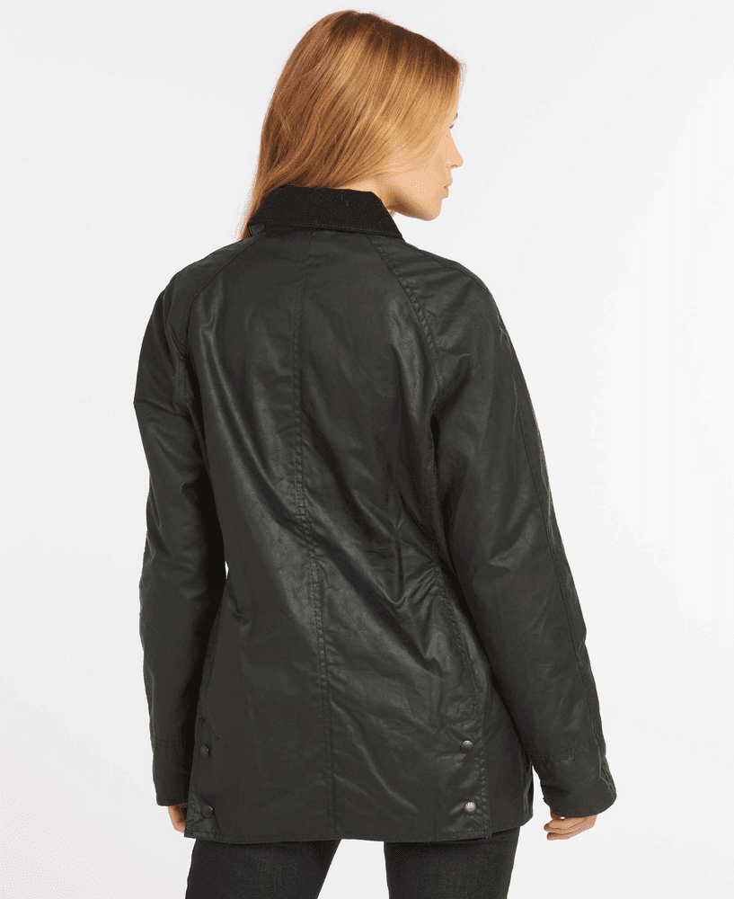 W's Beadnell Wax Jacket Sage, view: 6