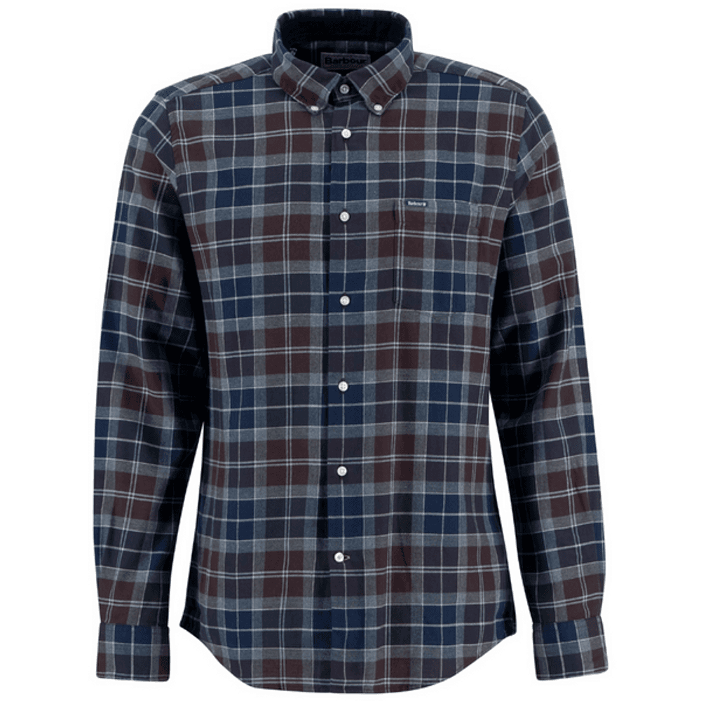 M's Fortrose Tailored Tartan Shirt Midnight Oak Tartan, view: 0