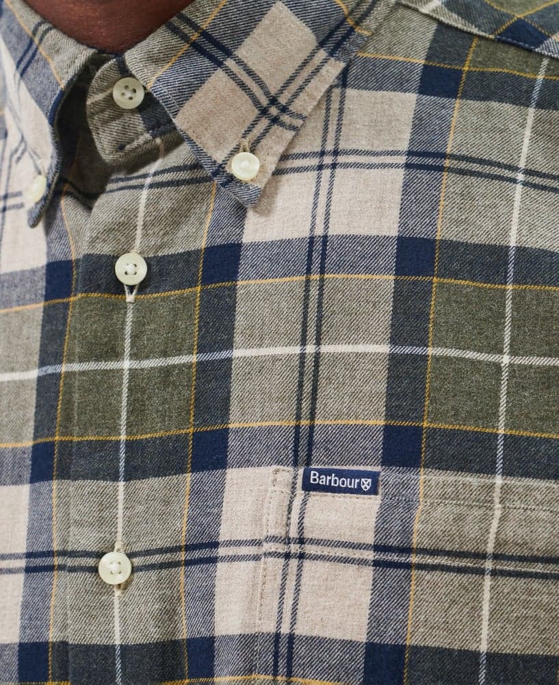 M's Fortrose Tailored Shirt Forest Mist, view: 6