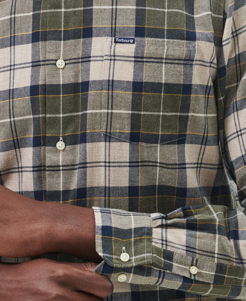 M's Fortrose Tailored Shirt Forest Mist, view: 5