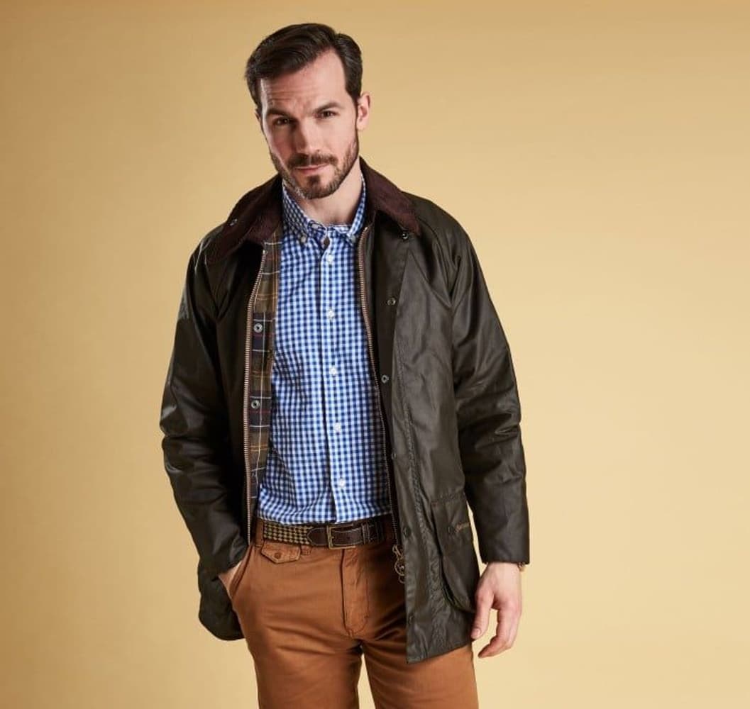 M's Classic Beaufort Wax Jacket Dark Olive, view: 1