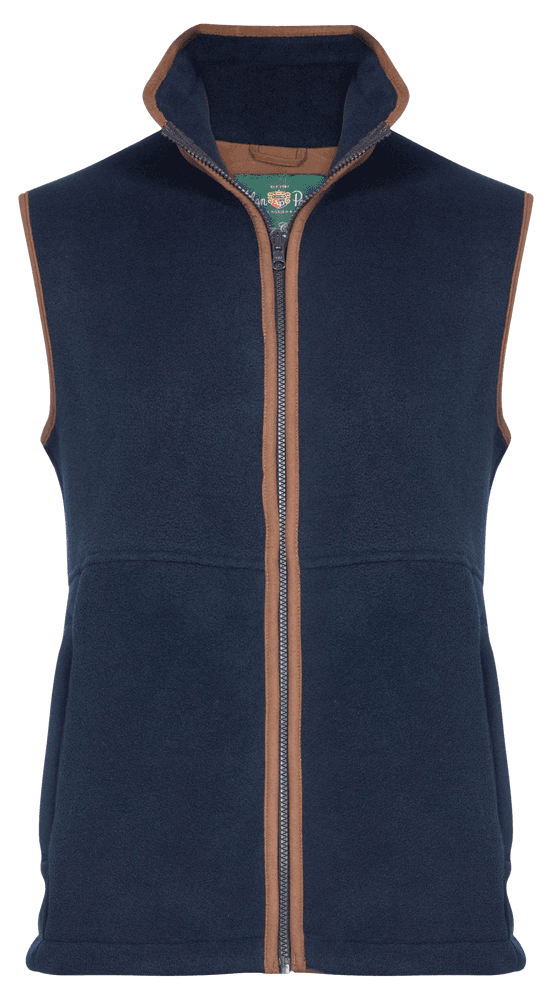 M's Aylsham Fleece Waistcoat Dark Navy, view: 0