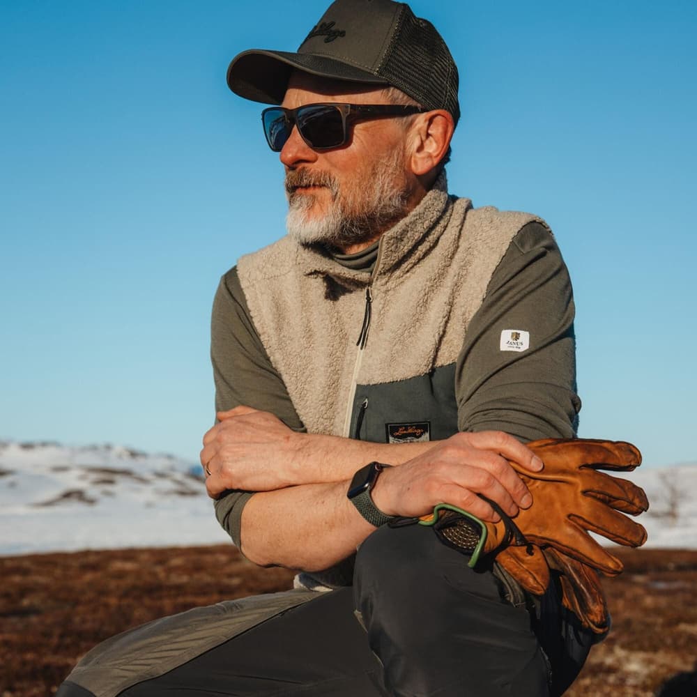 Flok Wool Ms Pile Vest Sand, view: 1