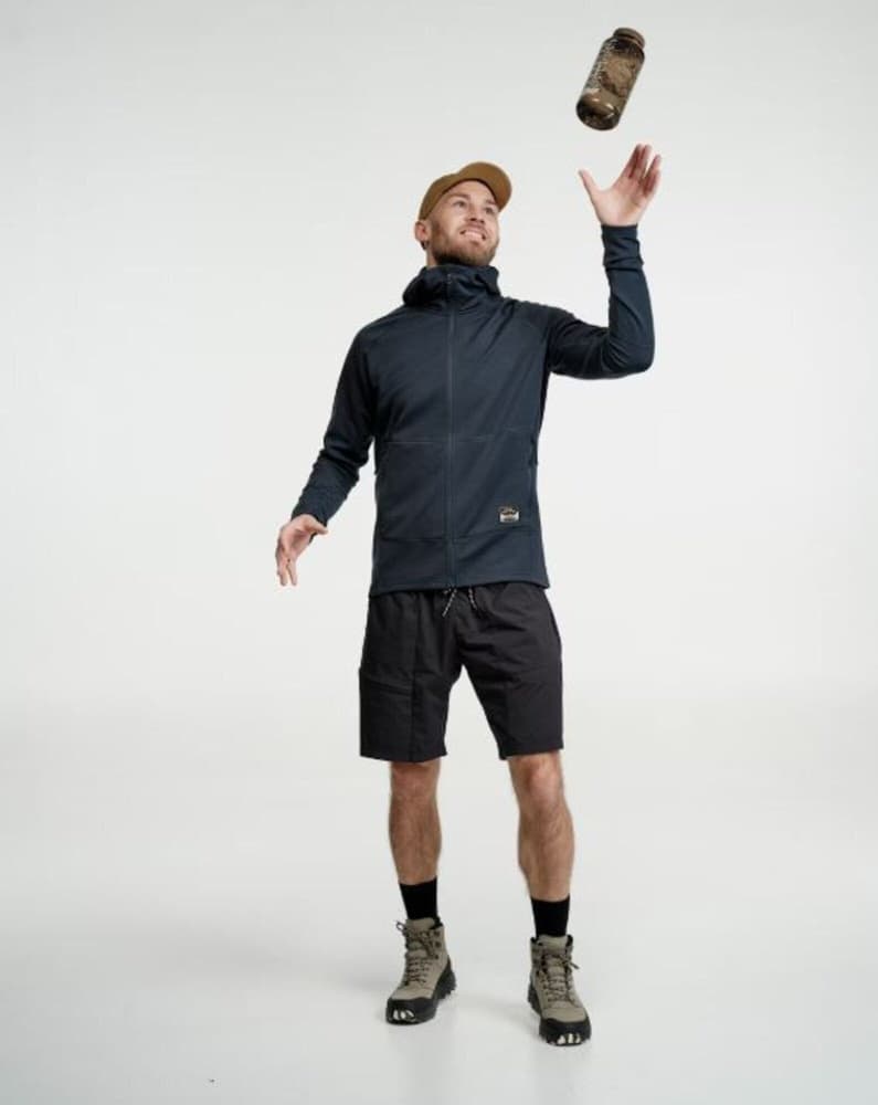 Tived Merino Hoodie M Deep Blue, view: 1