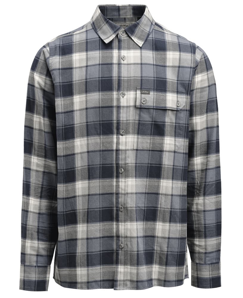 Järpen Plaid Flannel Shirt Dk Sky blue, view: 0