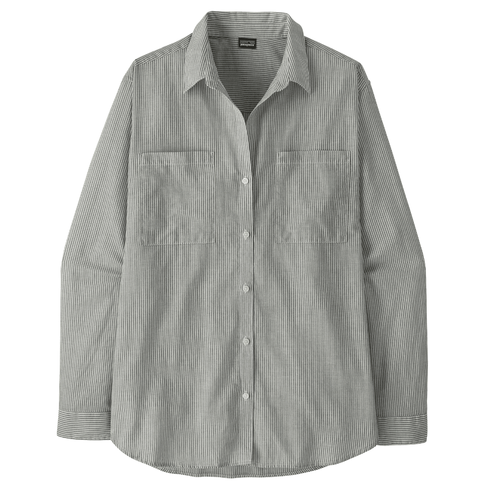 W's Lw A/C Buttondown Solstice Stripe: Smolder Blue, view: 0