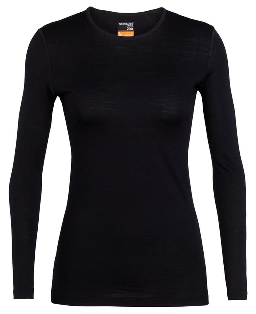 Wmns 200 Oasis LS Crewe Svart, view: 0