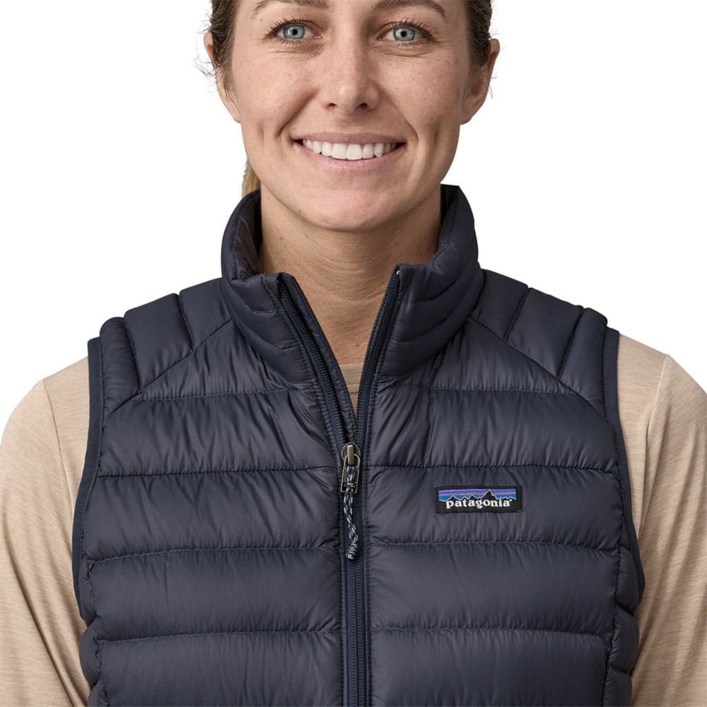 W's Down Sweater Vest Smolder Blue, view: 4