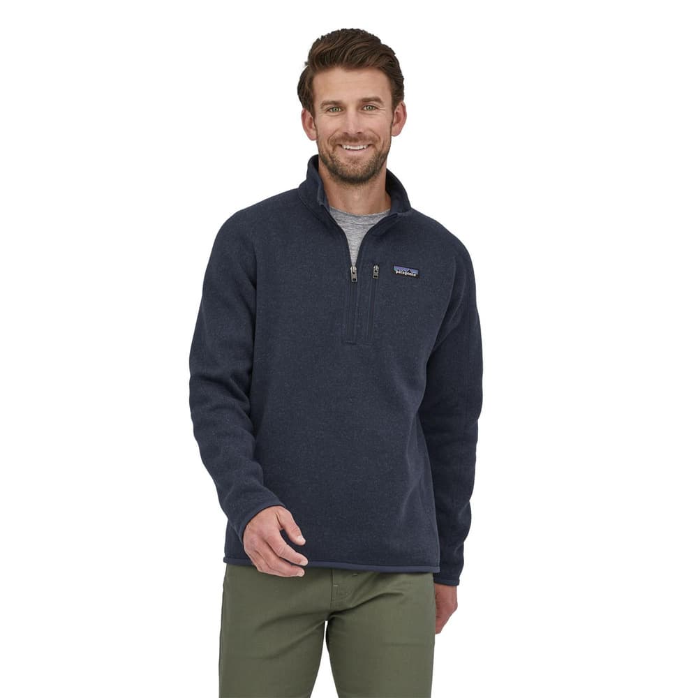 M's Better Sweater 1/4 Zip New Navy, view: 1