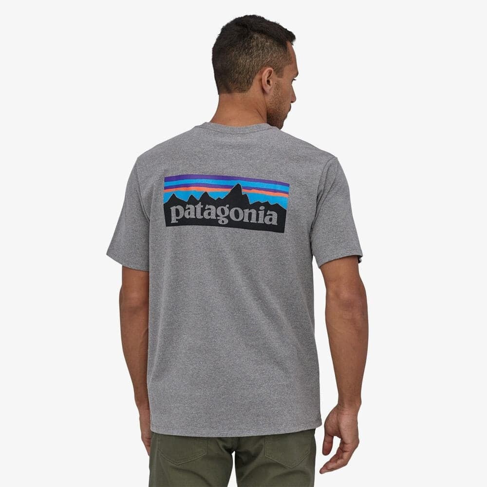 M's P-6 Logo Responsibili-Tee Gravel Heather, view: 2