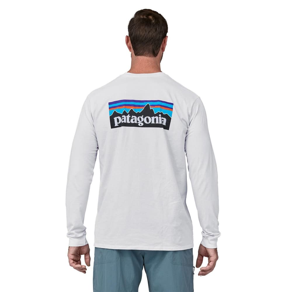 M's L/S P-6 Logo Responsibili-Tee White, view: 3
