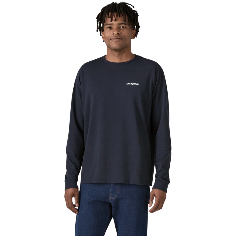 M's L/S P-6 Logo Responsibili-Tee New Navy, view: 2