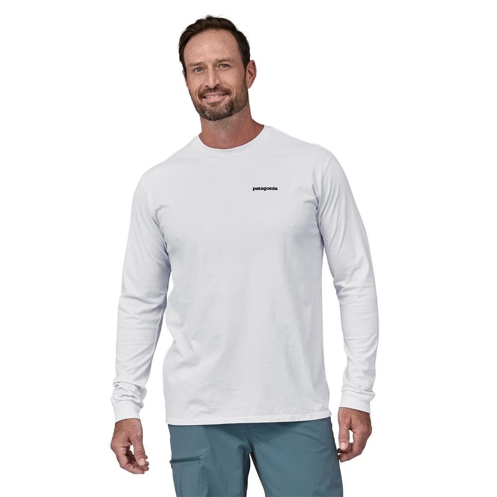 M's L/S P-6 Logo Responsibili-Tee White, view: 2