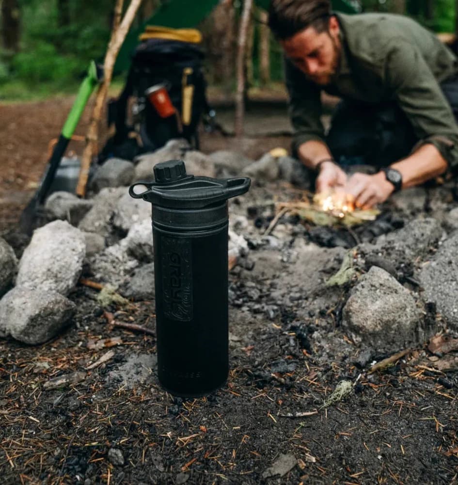 GeoPress® Purifier Bottle 710ml Covert Black, view: 5