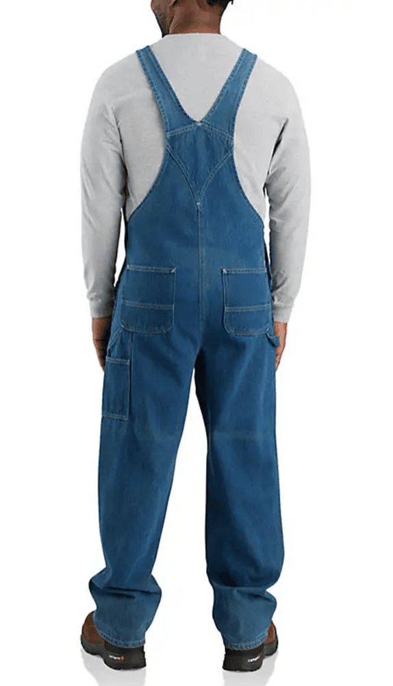 Loose Fit Denim Bib Overall Darkstone, view: 1