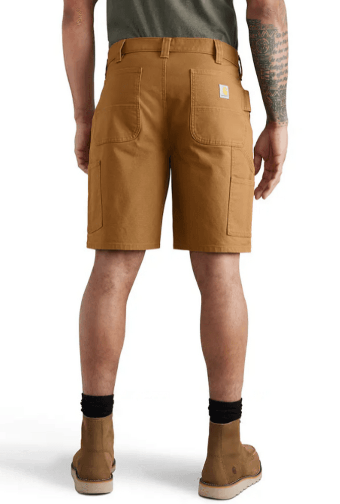 Duck Double Front Shorts CARHARTT® BROWN, view: 2