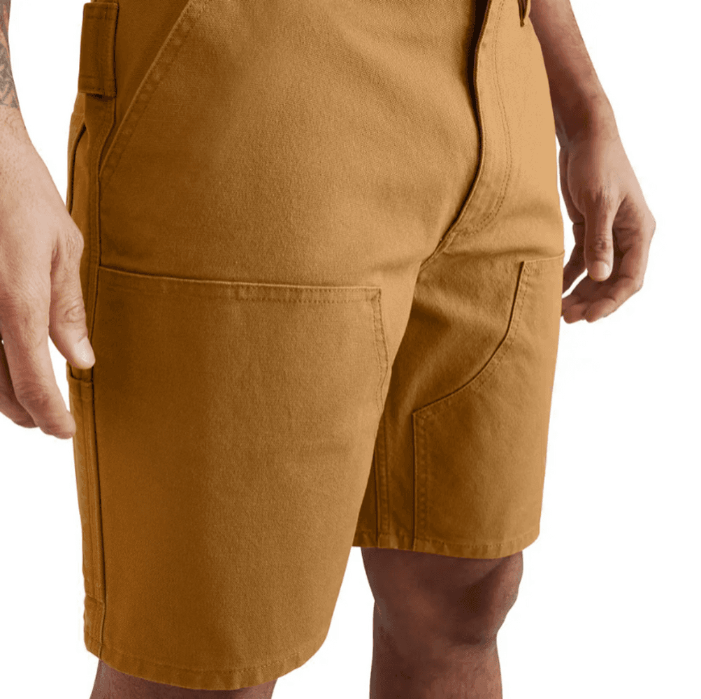Duck Double Front Shorts CARHARTT® BROWN, view: 4