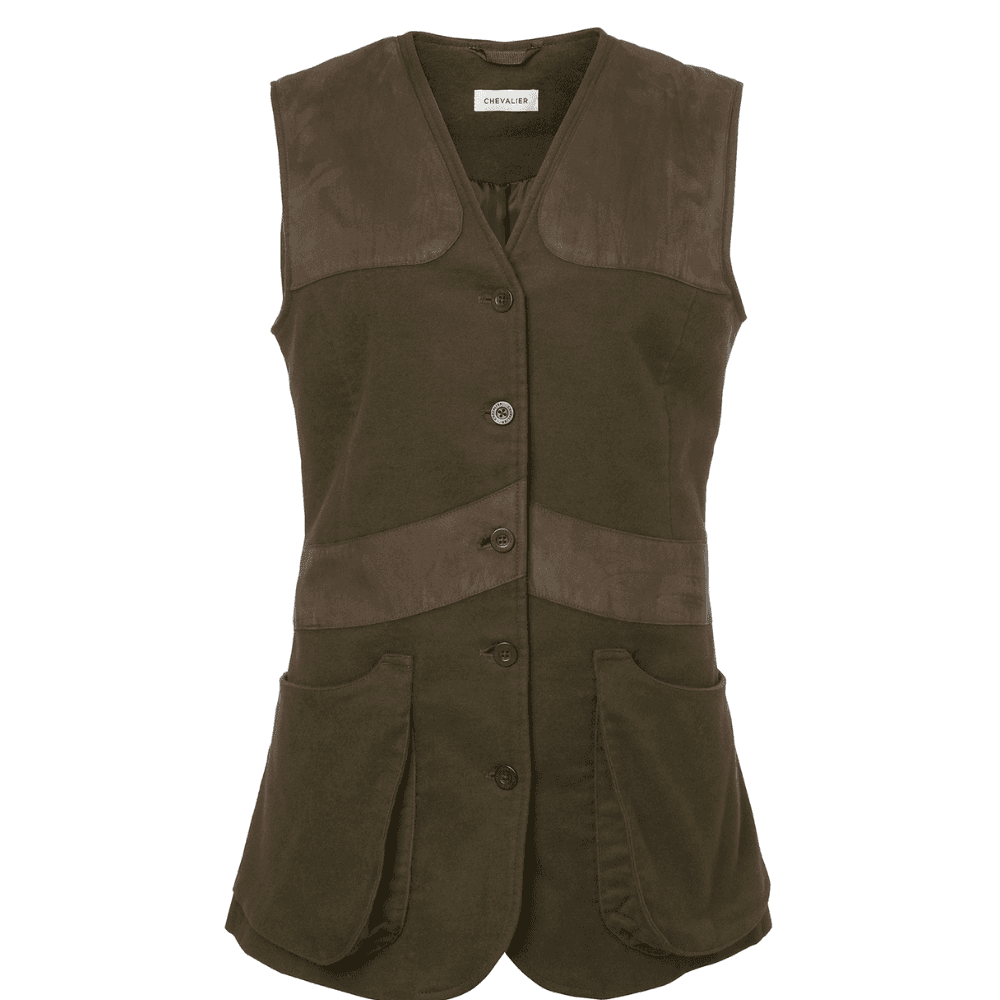 W's Elemore Moleskin Shooting Vest Forest Green, view: 0