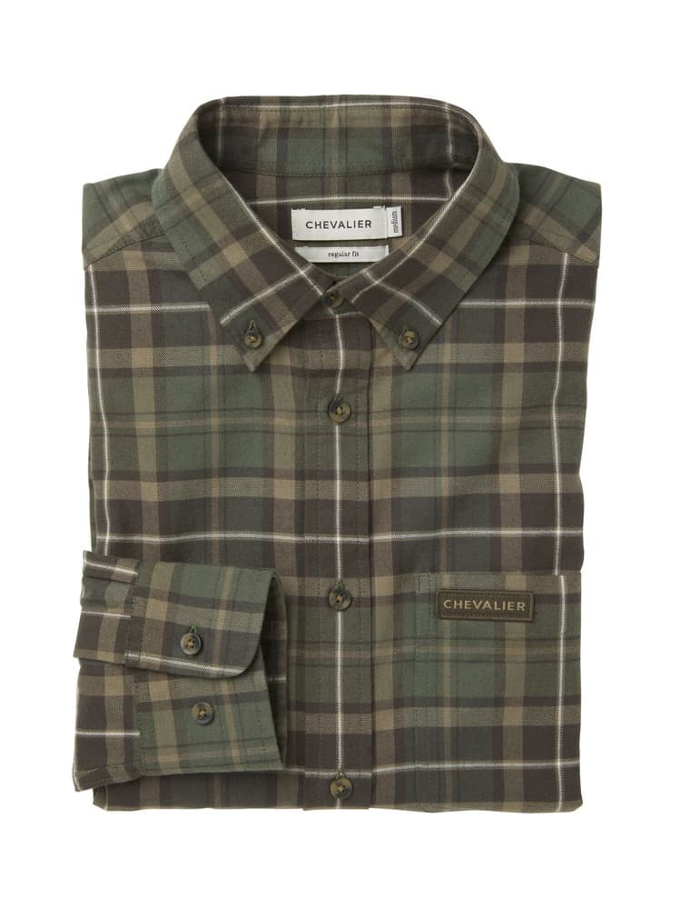 Teal Light Flannel Shirt Men Hemlock Green Checked, view: 4