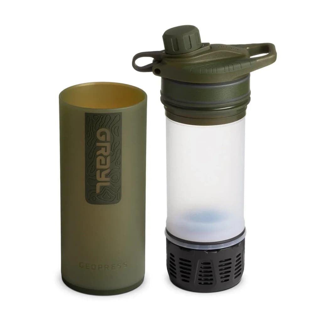 GeoPress® Purifier Bottle 710ml Olive Drab, view: 1