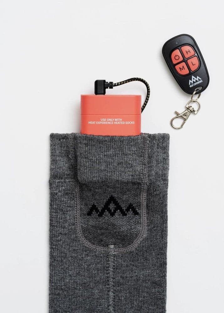 Heated Everyday Socks w.batteries V2 Olive Green, view: 1