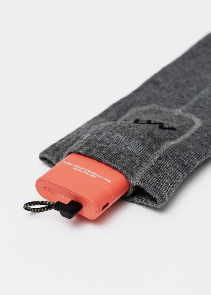 Heated Everyday Socks w.batteries V2 Cream, view: 2