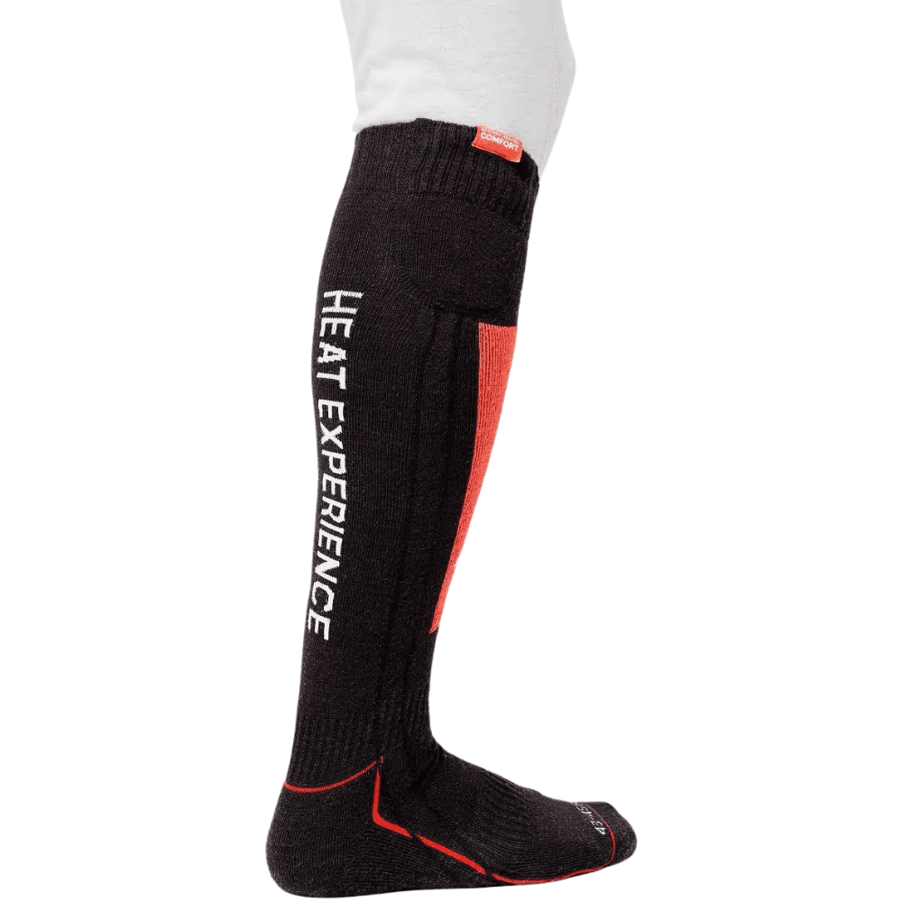 Heatx Heated Technical Socks W. Batteries Red/Black, view: 2