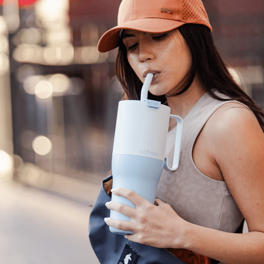 Rise Tumbler 770ml (w/Straw & Flip Lid) Barely Blue, view: 1