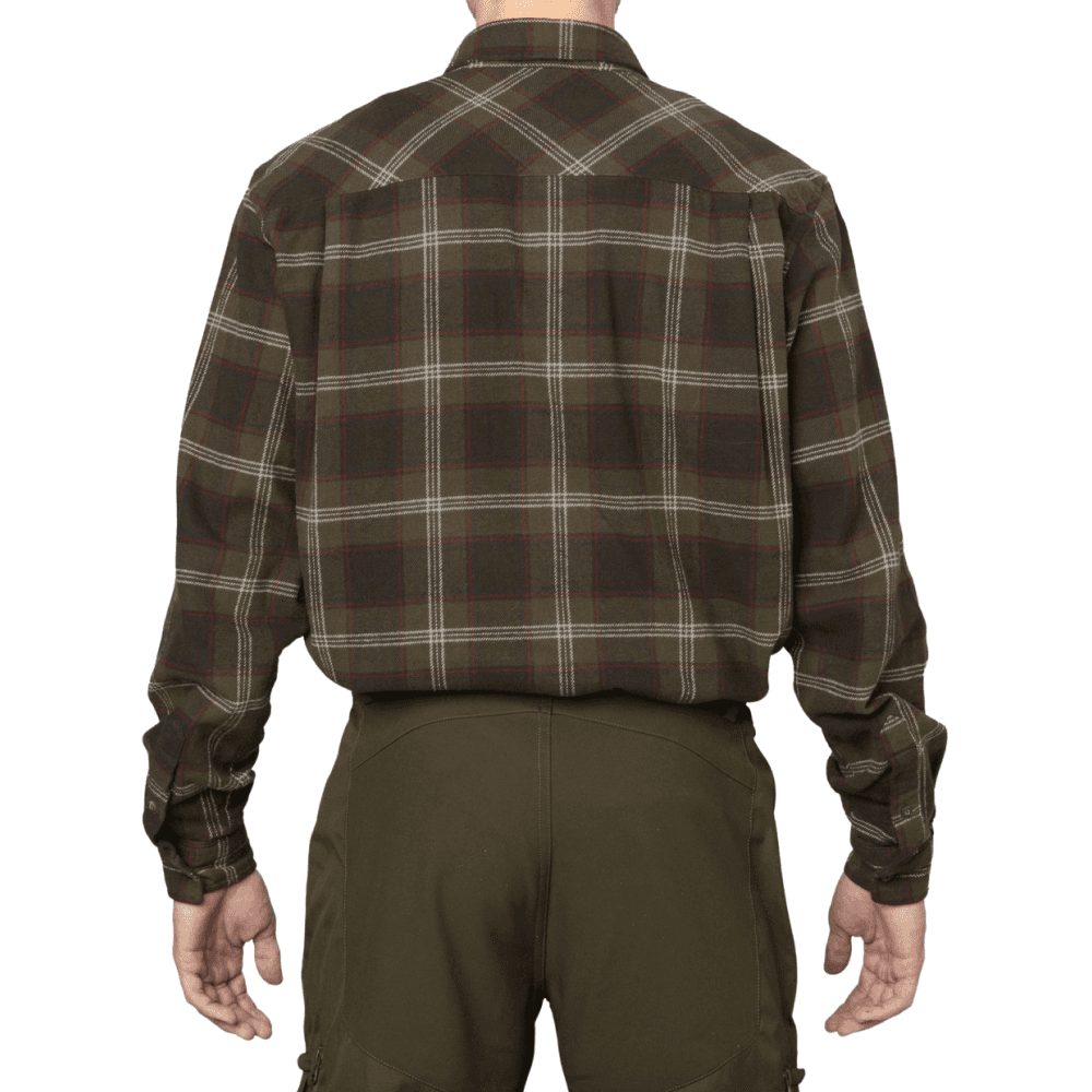 Glen Flanellskjorte Pine Green Check, view: 3