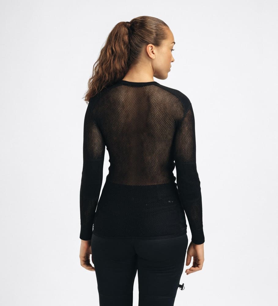Aclima WoolNet Crewneck Shirt Woman Jet Black, view: 5