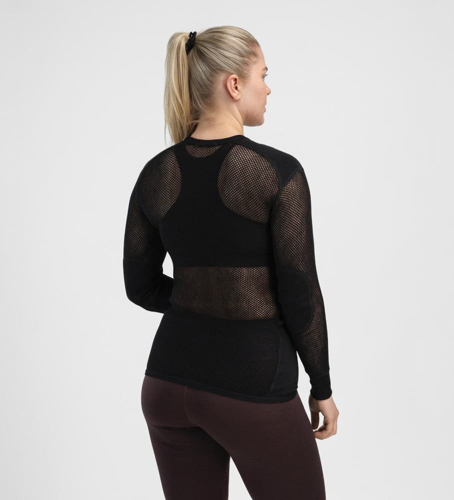Aclima WoolNet Crewneck Shirt Woman Jet Black, view: 4