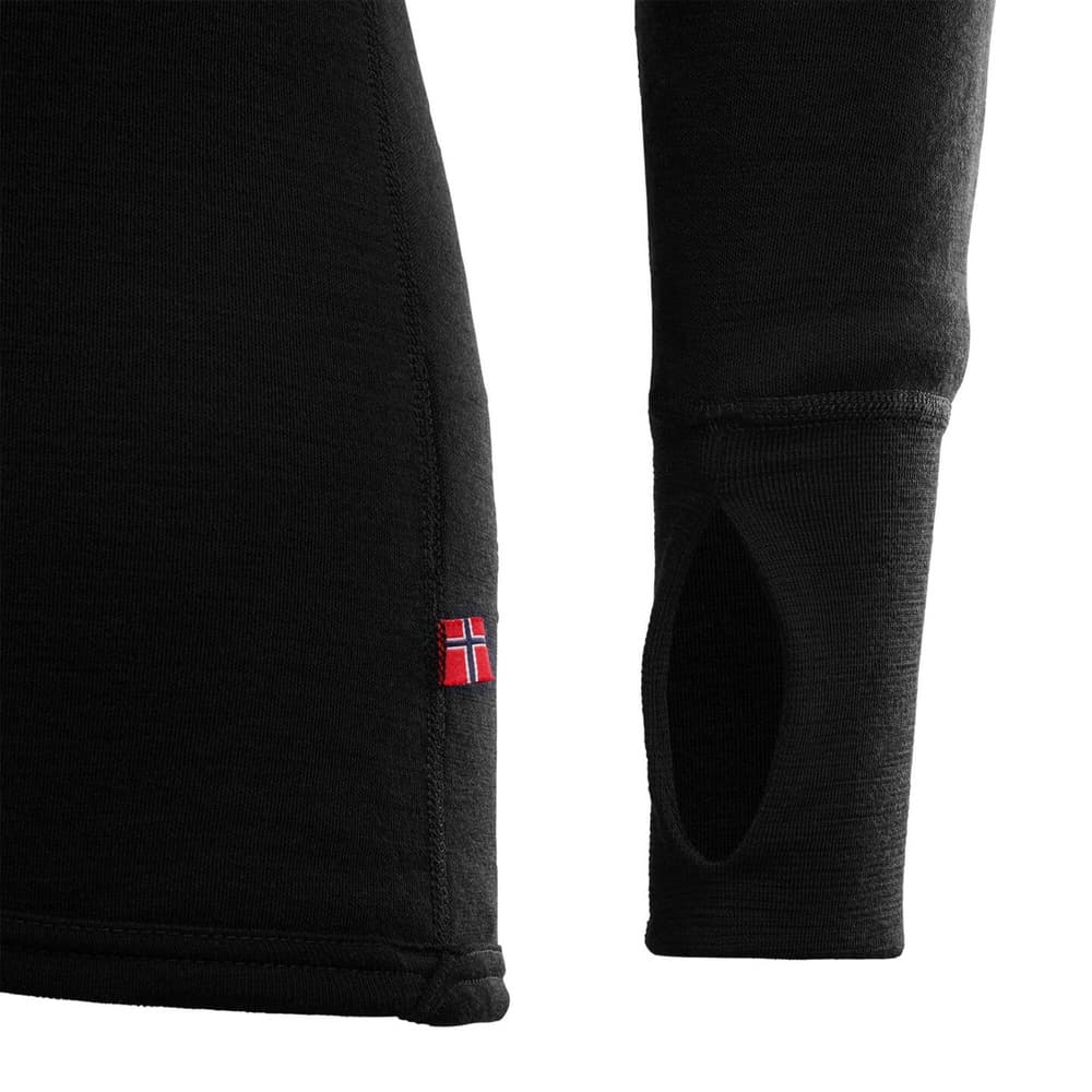 Aclima DoubleWool Polo Shirt Zip Man Jet Black/Marengo, view: 3