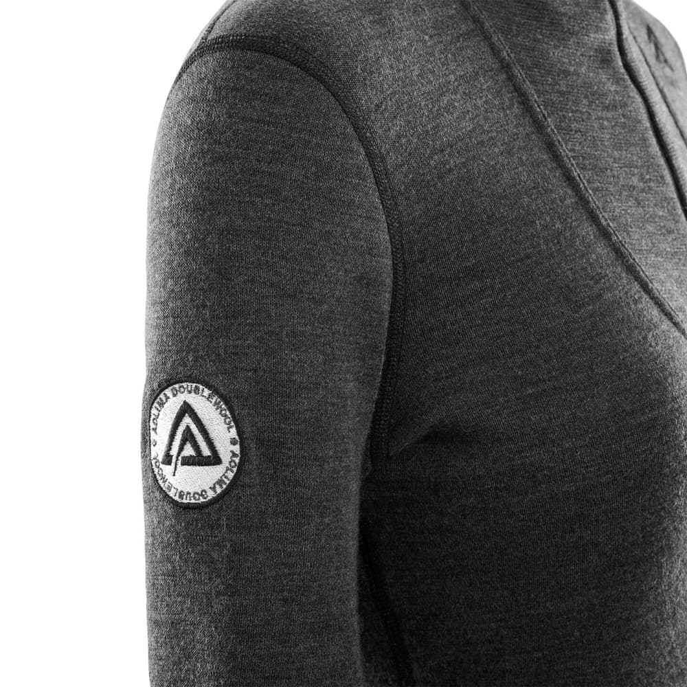 Aclima DoubleWool Polo Shirt Zip Woman Marengo/Jet Black, view: 2