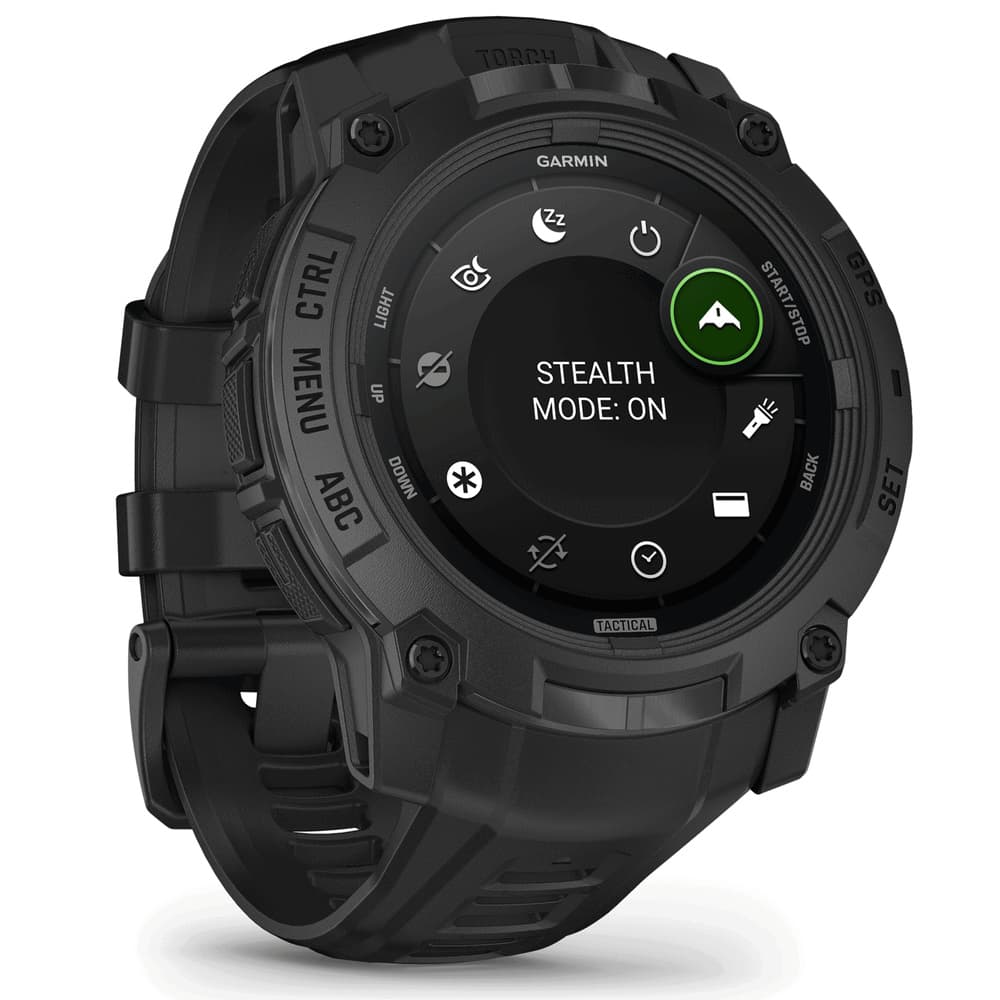 Instinct® 3 50 mm AMOLED Tactical Edition Svart med Svart Armband, view: 3