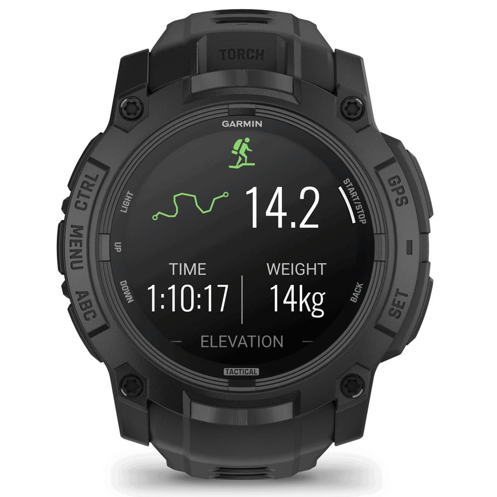 Instinct® 3 50 mm AMOLED Tactical Edition Svart med Svart Armband, view: 5