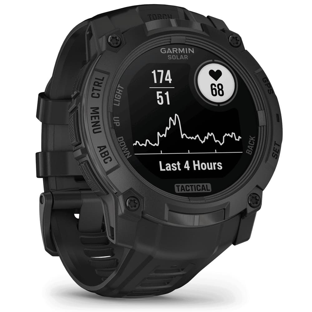 Instinct® 3 50 mm Solar Tactical Edition Svart med Svart Armband, view: 5