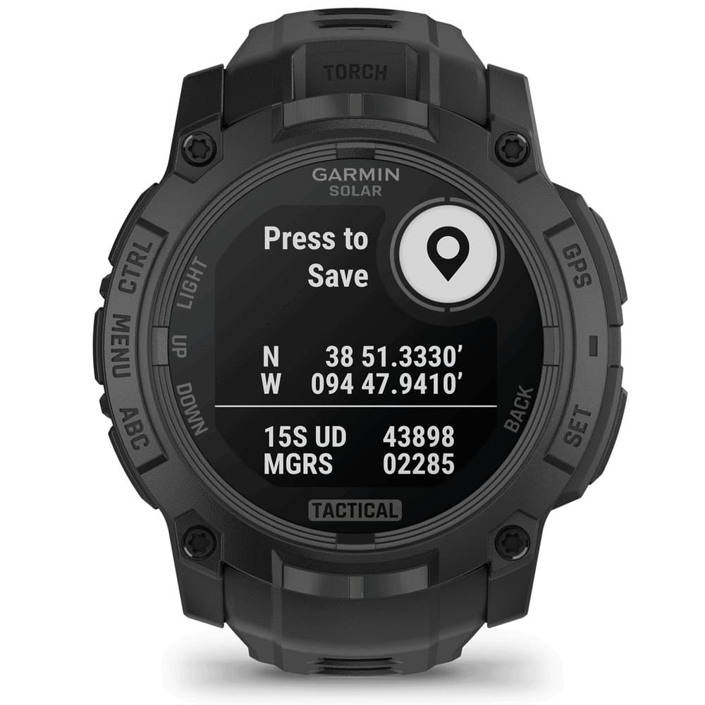 Instinct® 3 50 mm Solar Tactical Edition Svart med Svart Armband, view: 3