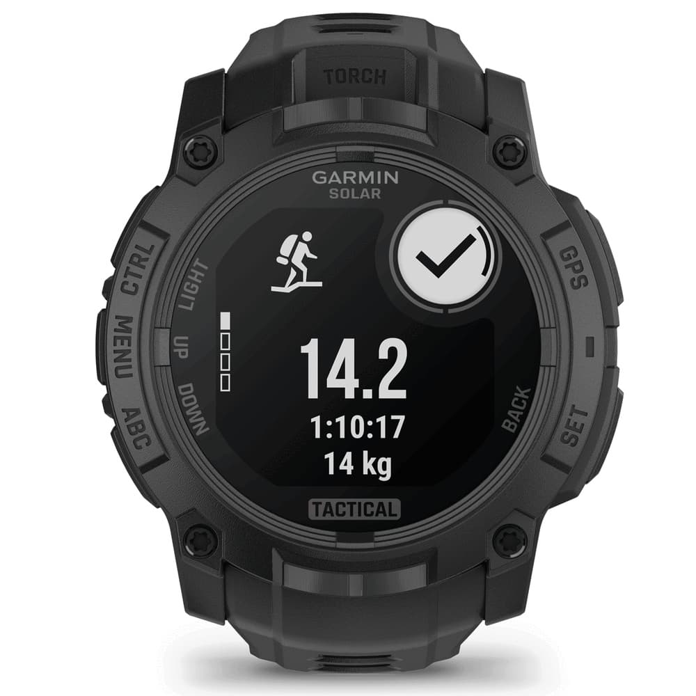 Instinct® 3 50 mm Solar Tactical Edition Svart med Svart Armband, view: 2