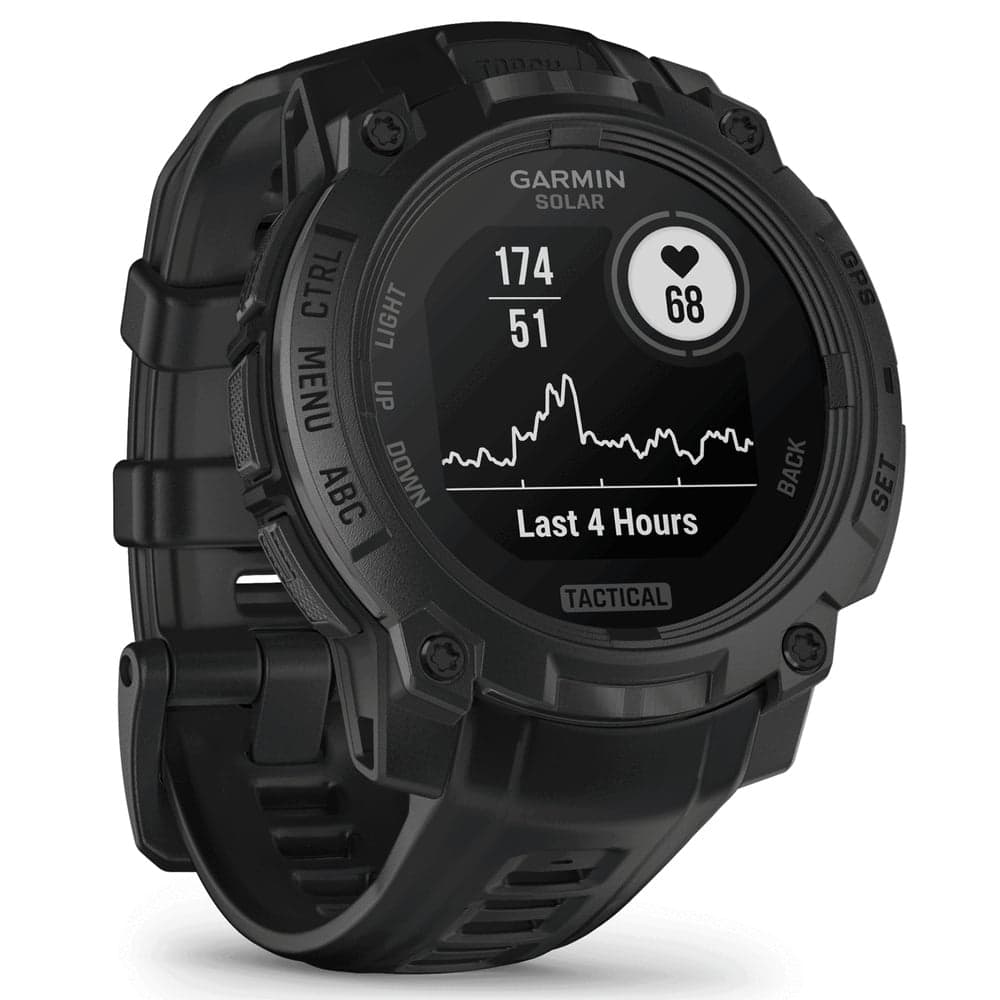 Instinct® 3 45 mm Solar Tactical Edition Svart med Svart Armband, view: 2