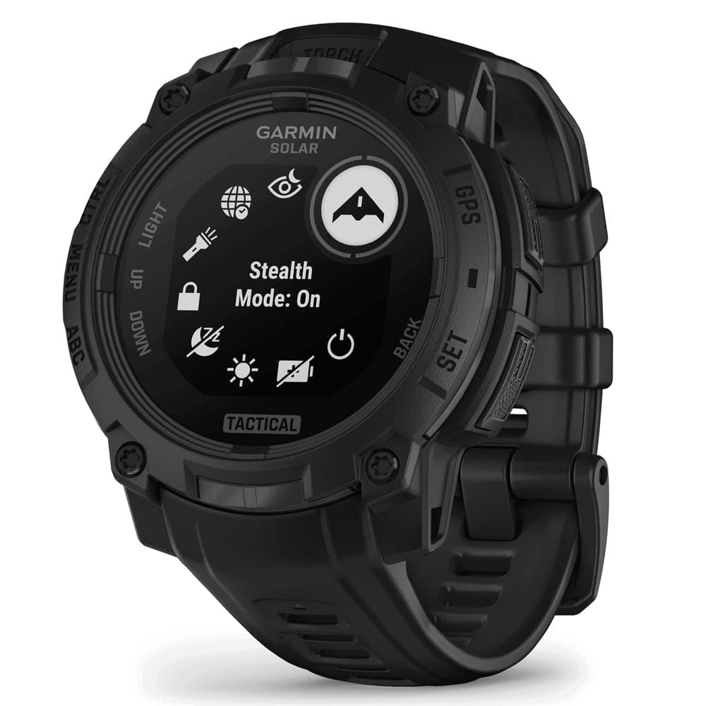Instinct® 3 45 mm Solar Tactical Edition Svart med Svart Armband, view: 1