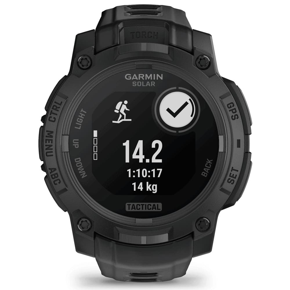 Instinct® 3 45 mm Solar Tactical Edition Svart med Svart Armband, view: 4