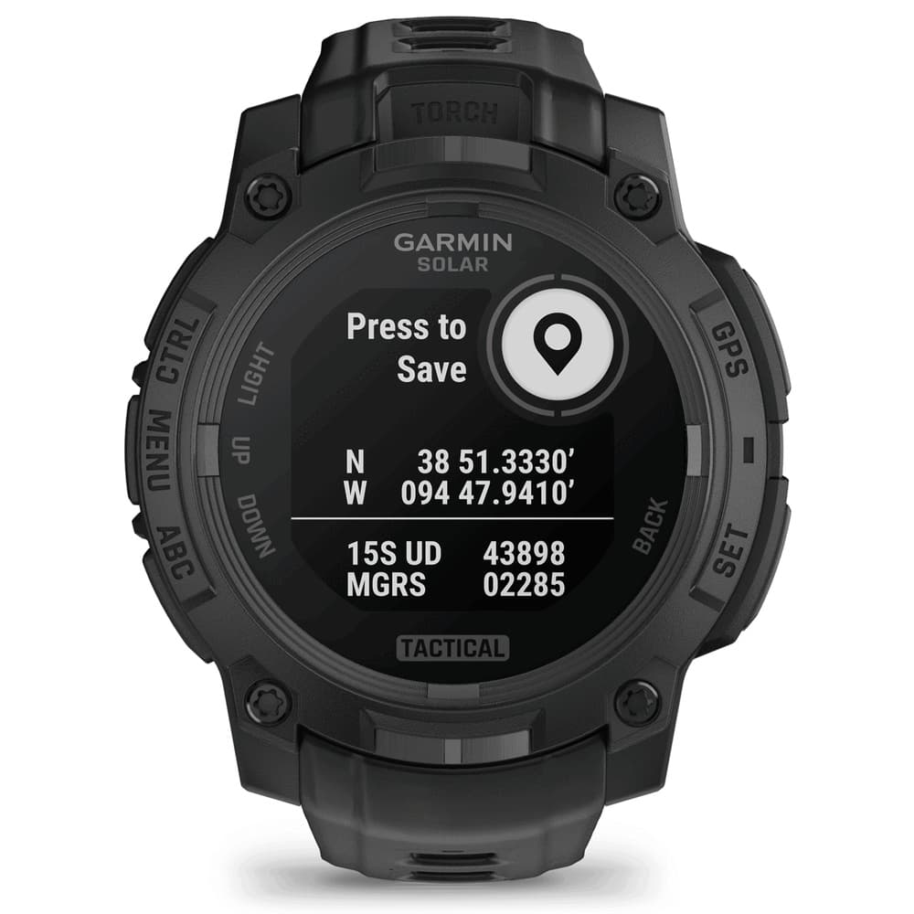 Instinct® 3 45 mm Solar Tactical Edition Svart med Svart Armband, view: 3