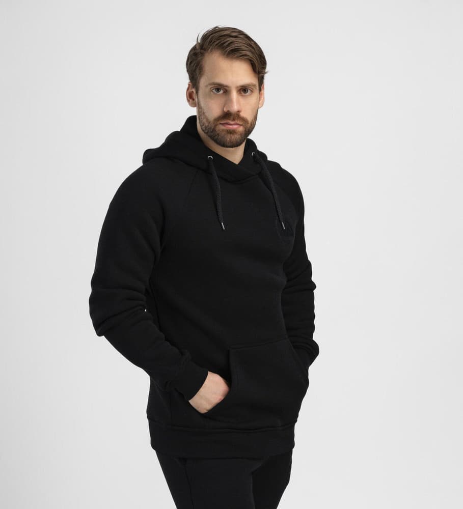 M's Fleecewool V2 Hoodie Jet Black, view: 4