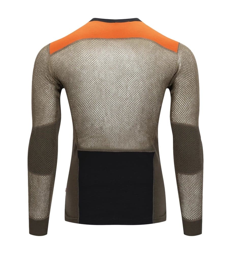 Woolnet Hybrid Crewneck Jet Black/Tarmac/Gold Flame, view: 1