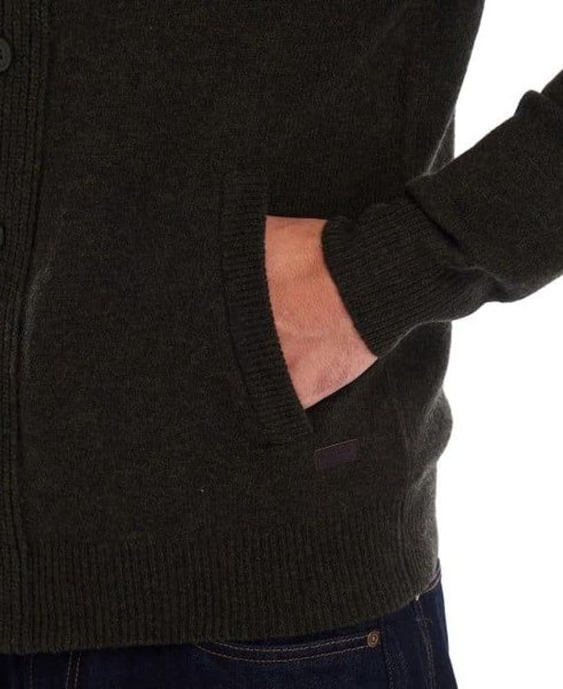 Ess Patch Zip Through Knitted Jumper Seaweed, view: 2