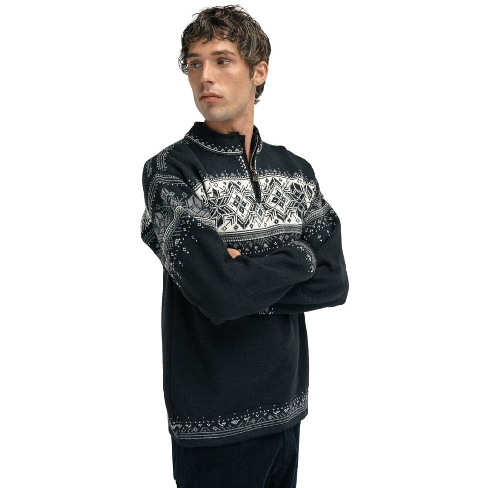 M's Blyfjell Sweater Black smoke Offwhite Light Charcoal, view: 1