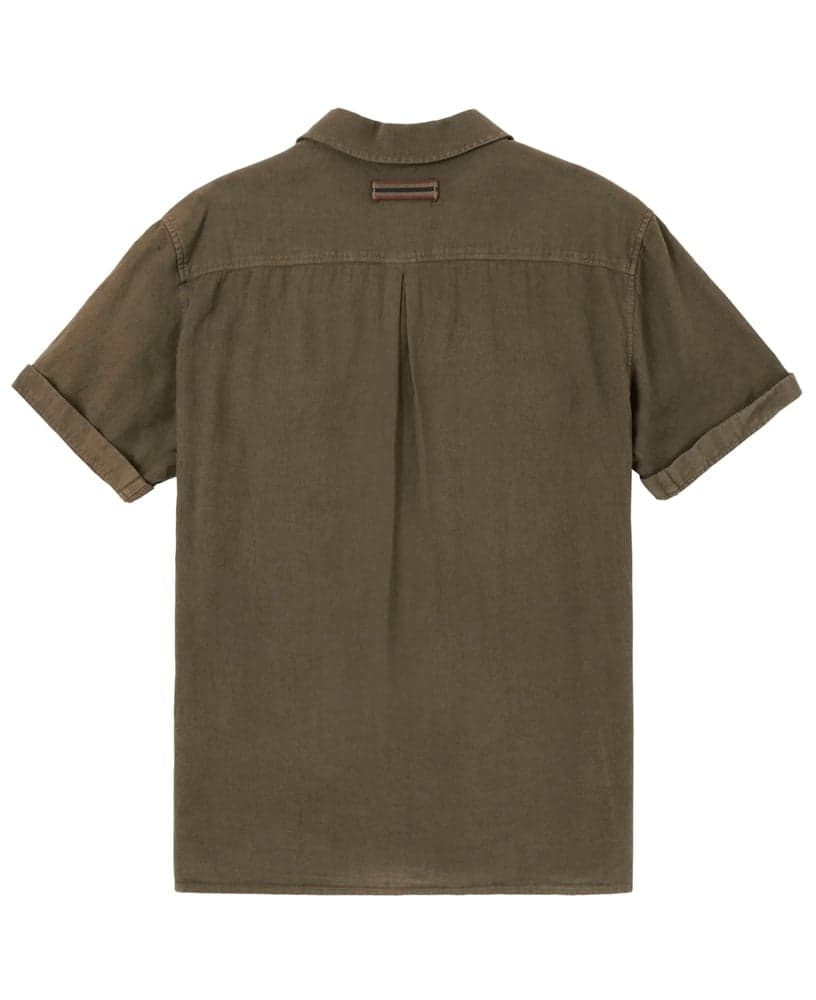 Traveller's Linen SS Mens Olive, view: 1