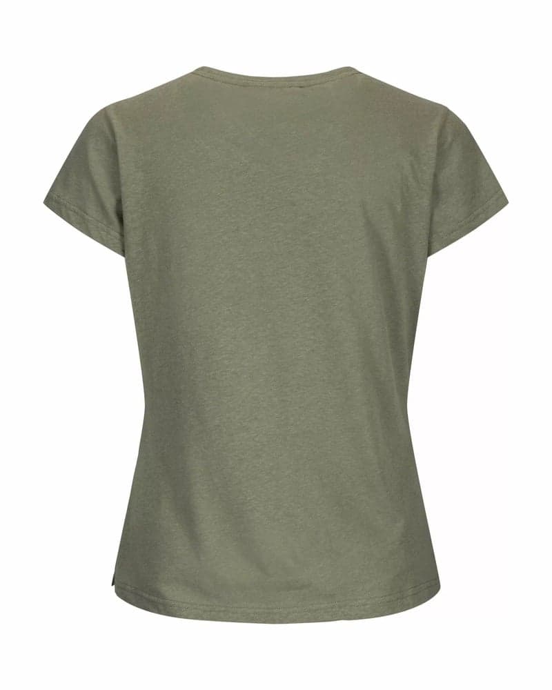 Linen Tee Womens Olive Ash, view: 1